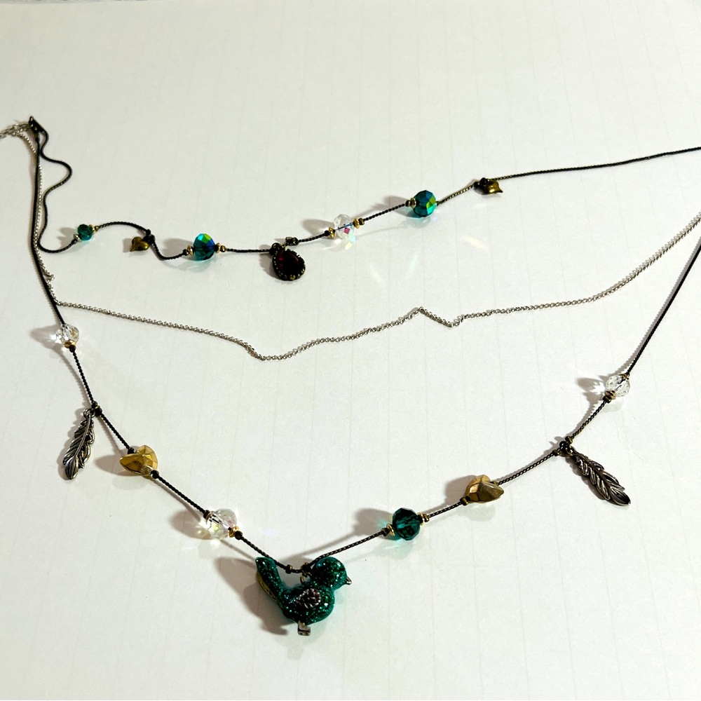 Betsy Johnson bird necklace